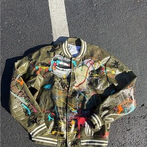 SOL!!!Stylish Multicolor Bomber Jacket